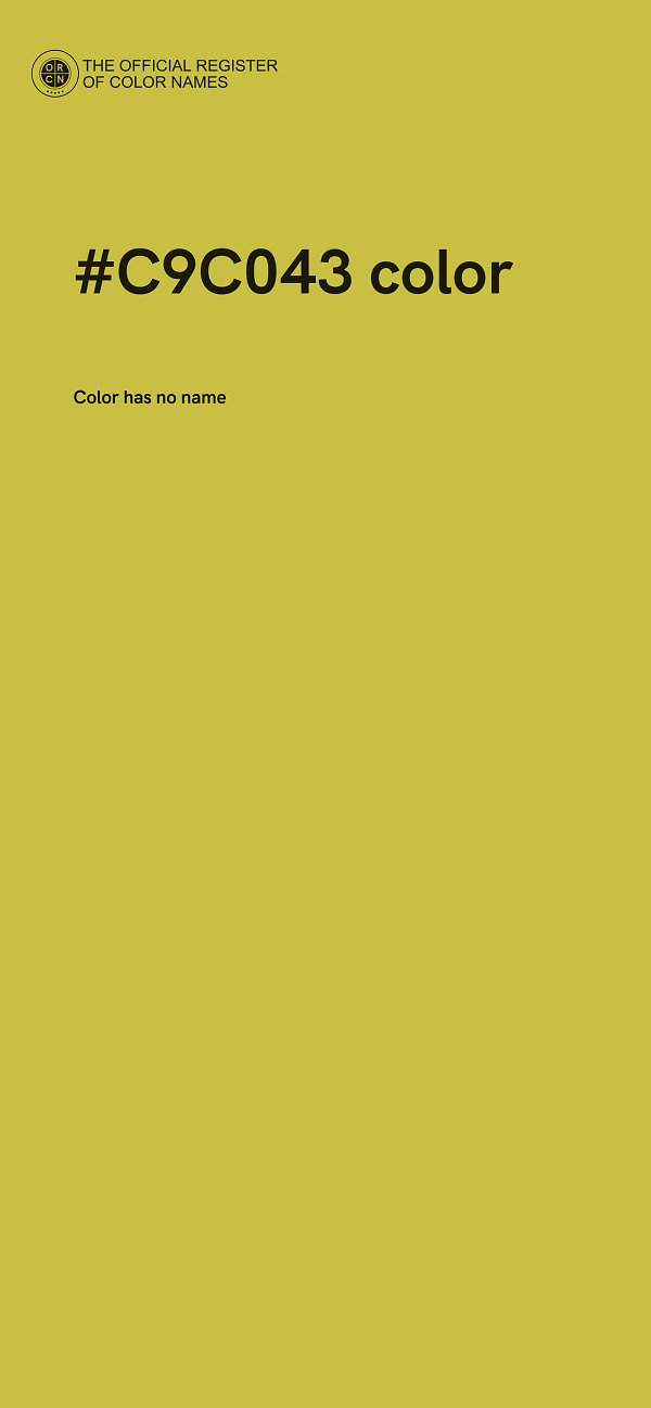 #C9C043 color image