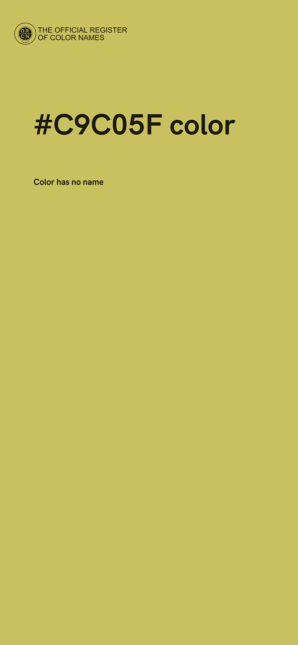 #C9C05F color image