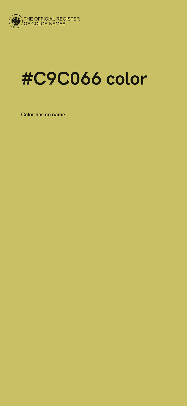 #C9C066 color image