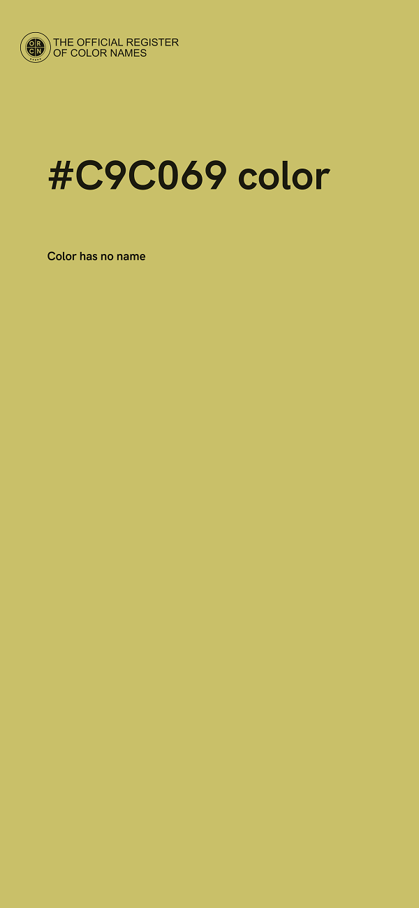 #C9C069 color image