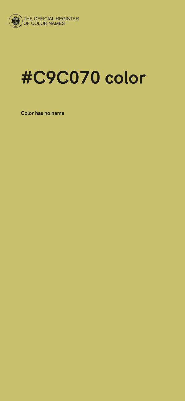 #C9C070 color image