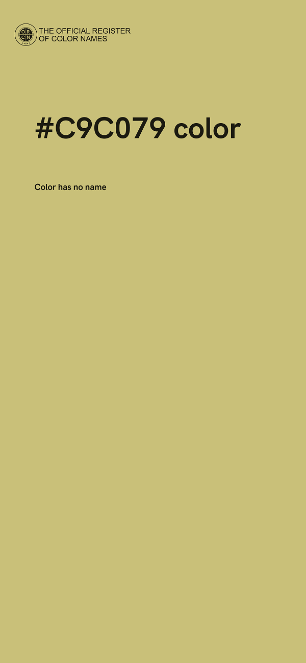 #C9C079 color image