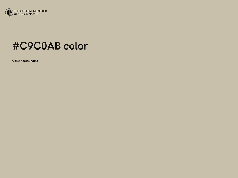 #C9C0AB color image