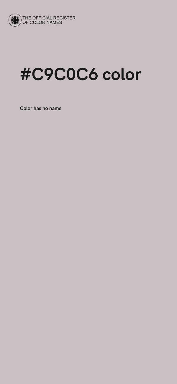#C9C0C6 color image