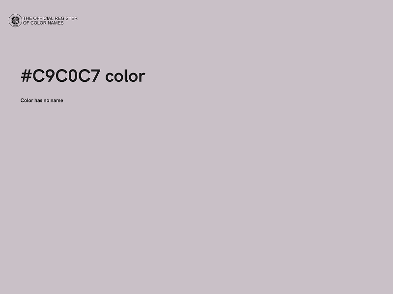 #C9C0C7 color image