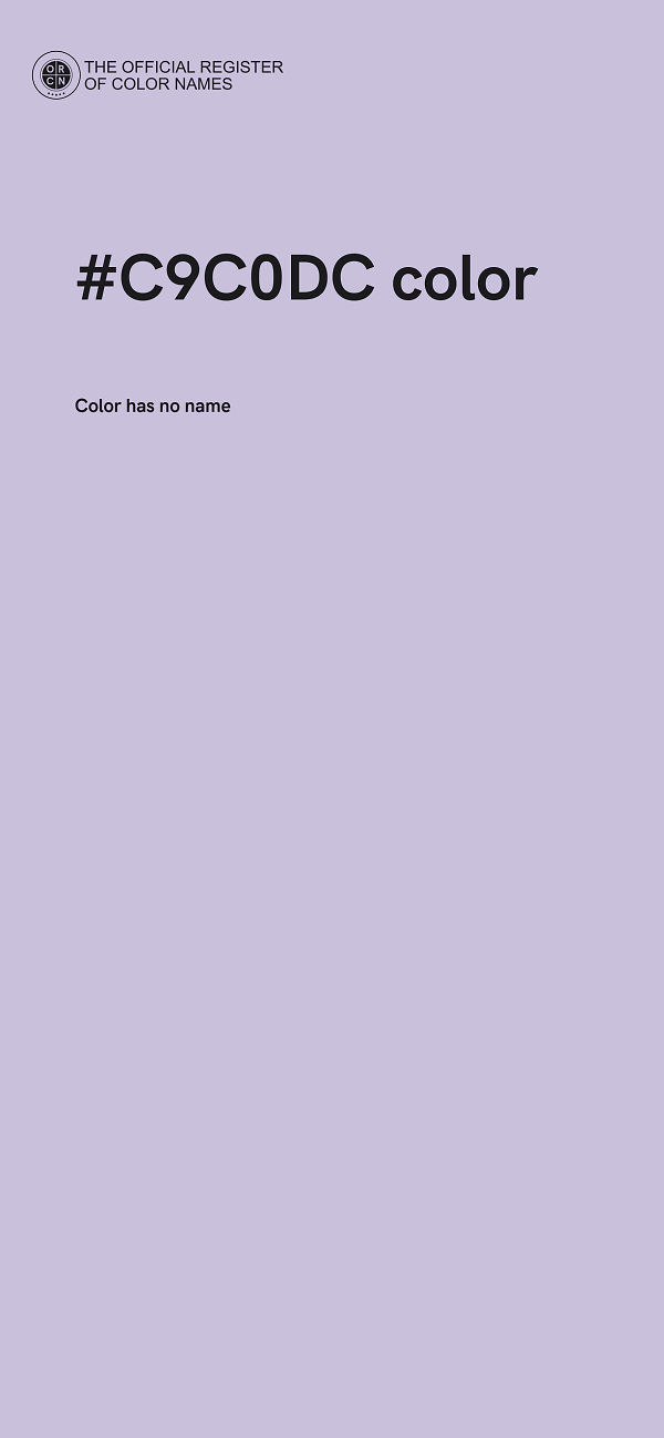 #C9C0DC color image