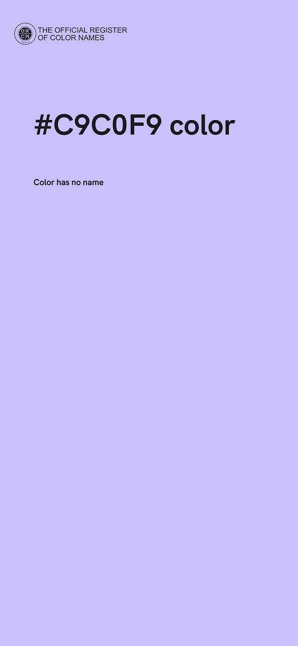 #C9C0F9 color image