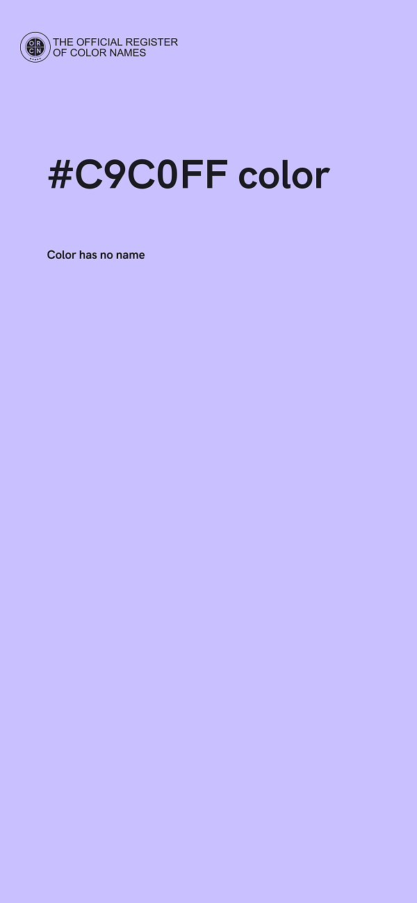 #C9C0FF color image