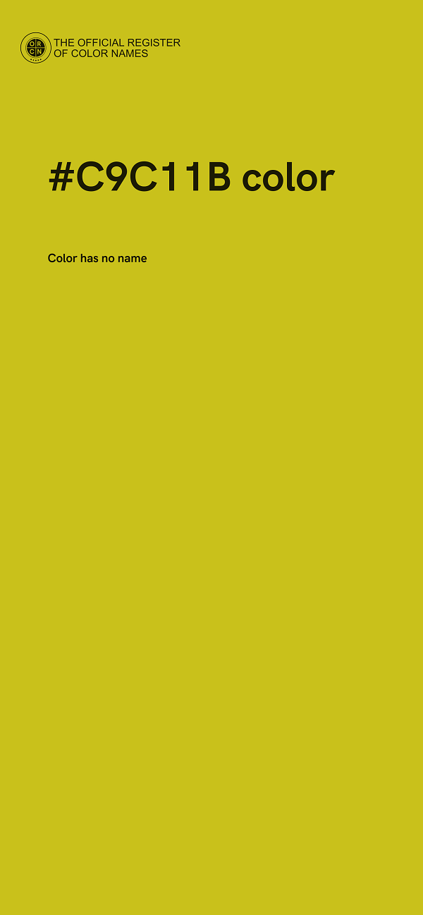#C9C11B color image
