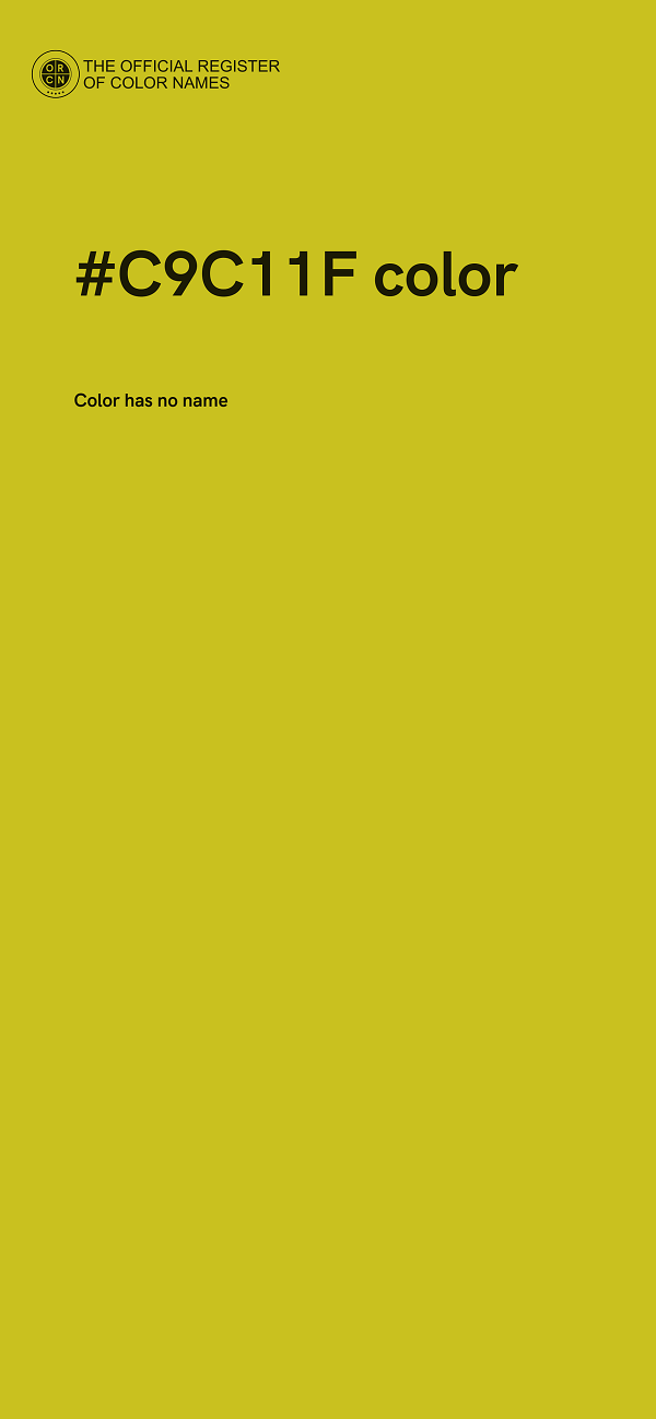#C9C11F color image