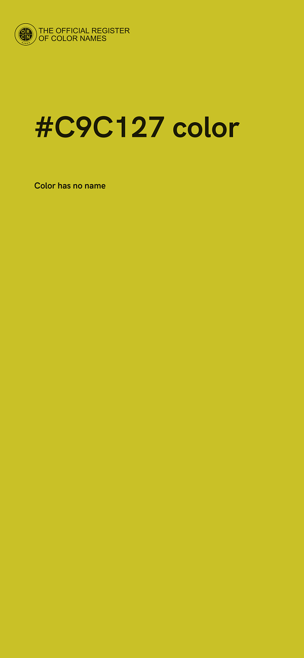 #C9C127 color image