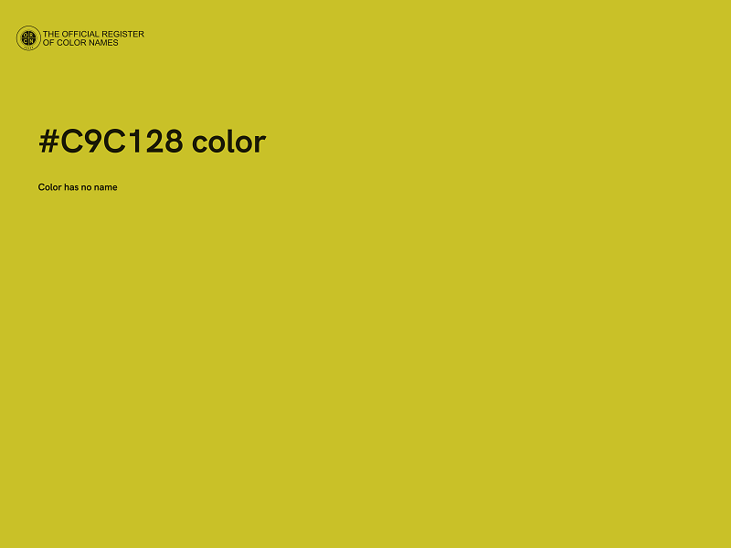 #C9C128 color image