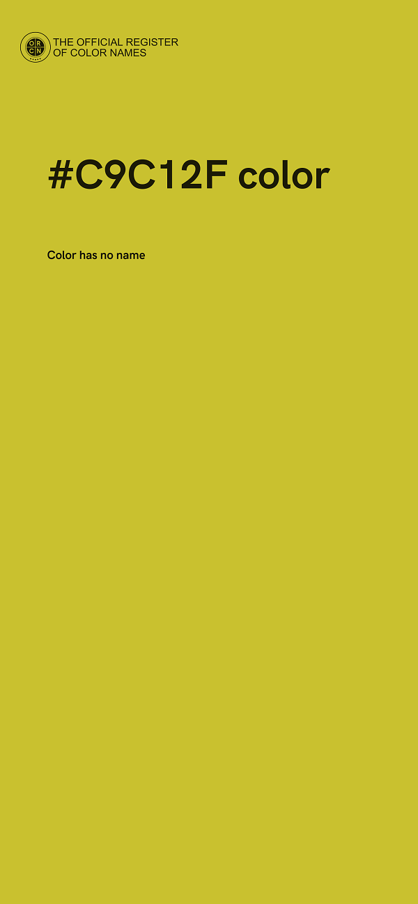 #C9C12F color image