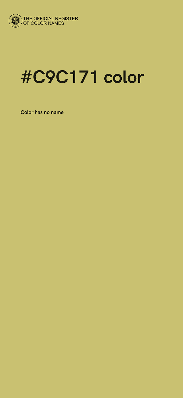 #C9C171 color image