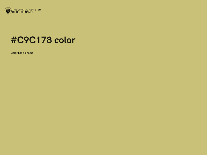 #C9C178 color image