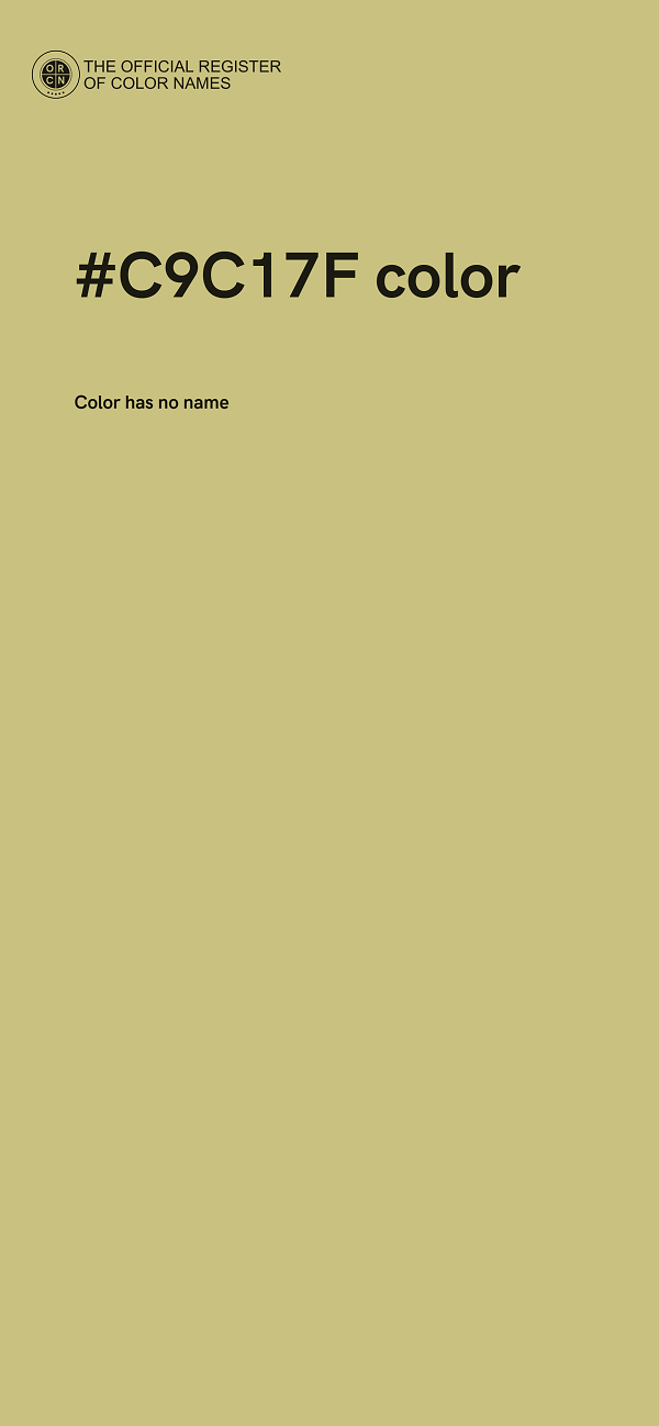 #C9C17F color image