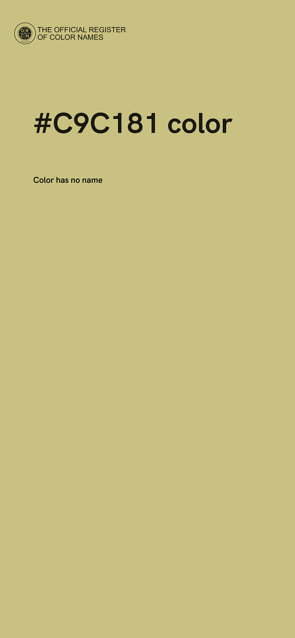 #C9C181 color image