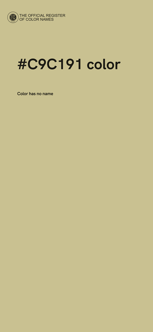 #C9C191 color image