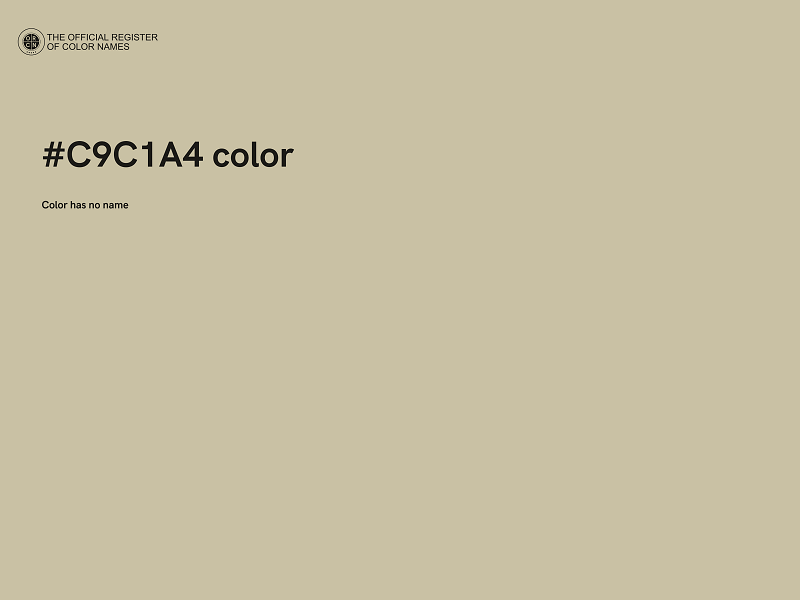 #C9C1A4 color image