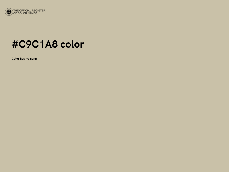 #C9C1A8 color image