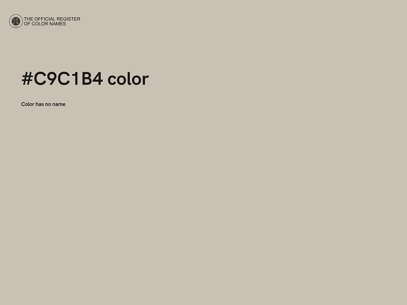 #C9C1B4 color image