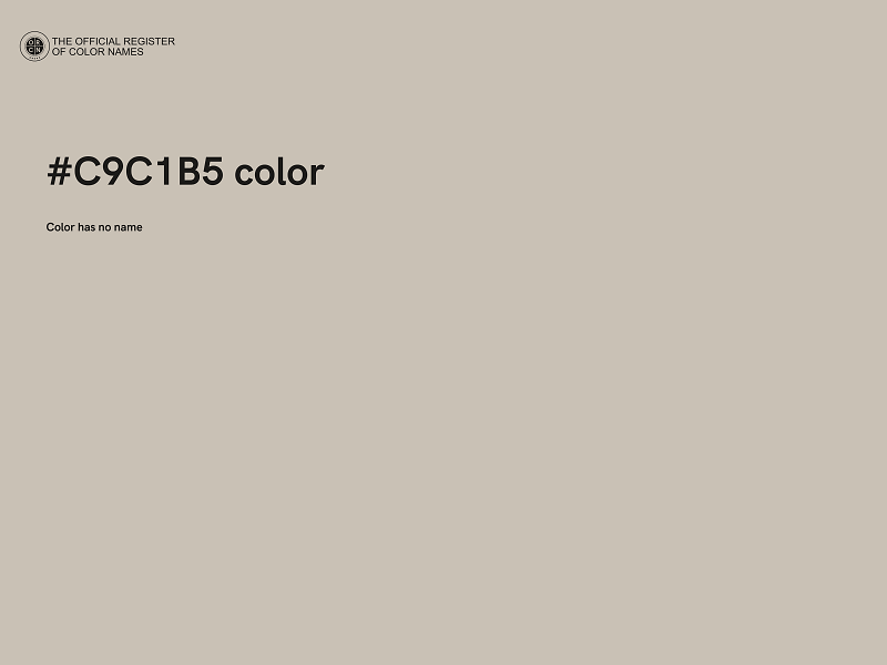 #C9C1B5 color image