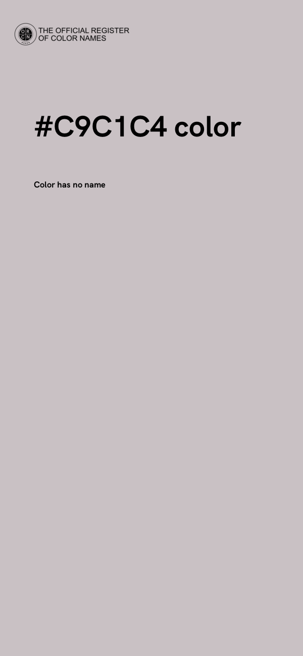 #C9C1C4 color image