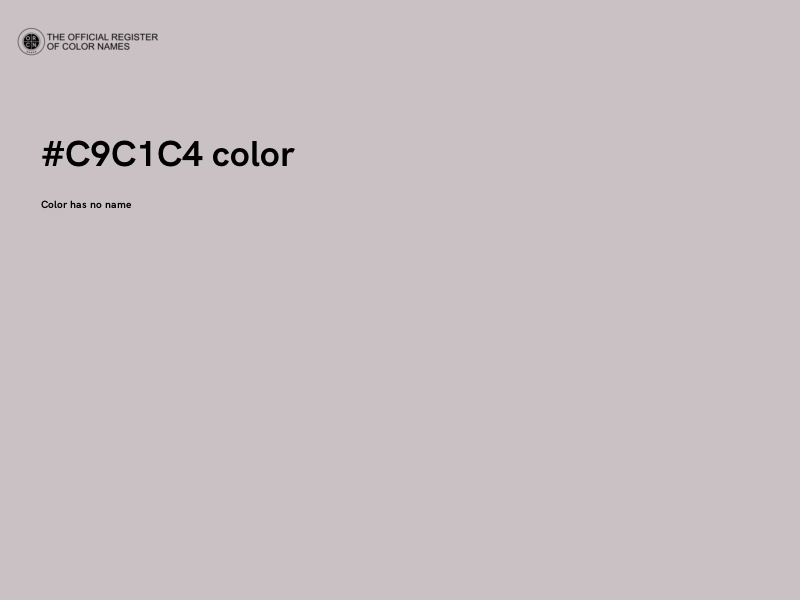 #C9C1C4 color image