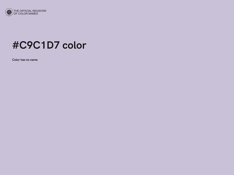 #C9C1D7 color image