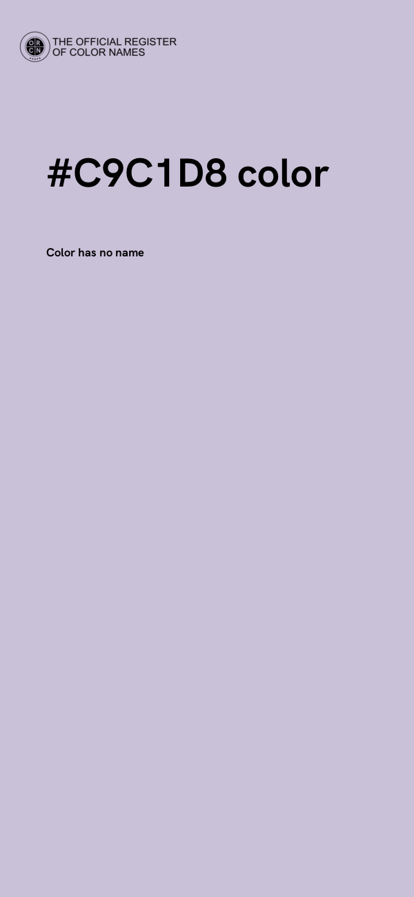 #C9C1D8 color image