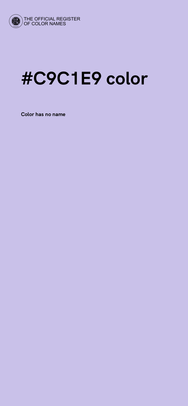 #C9C1E9 color image