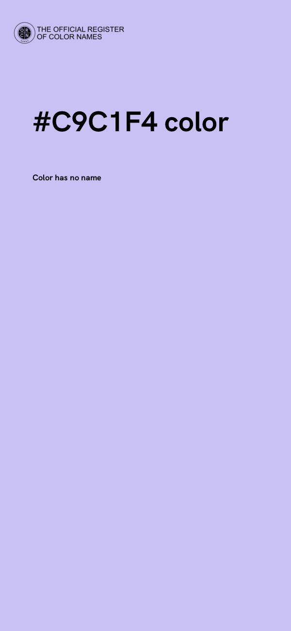 #C9C1F4 color image