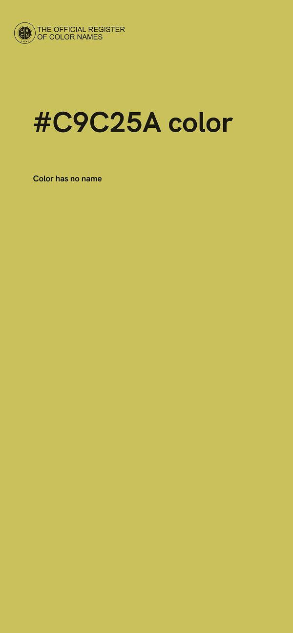 #C9C25A color image
