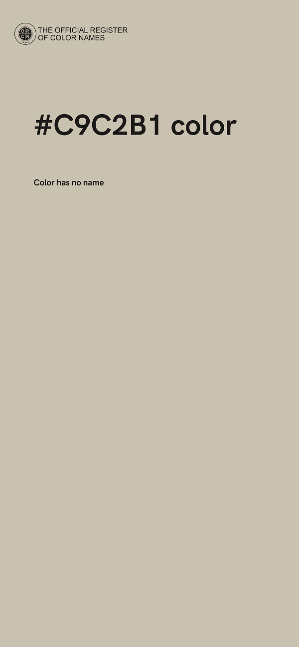 #C9C2B1 color image