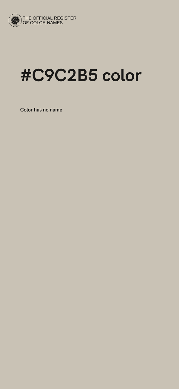 #C9C2B5 color image