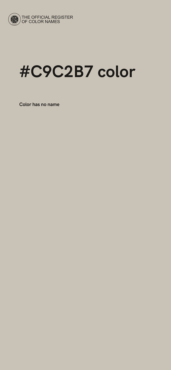 #C9C2B7 color image