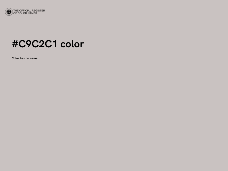 #C9C2C1 color image