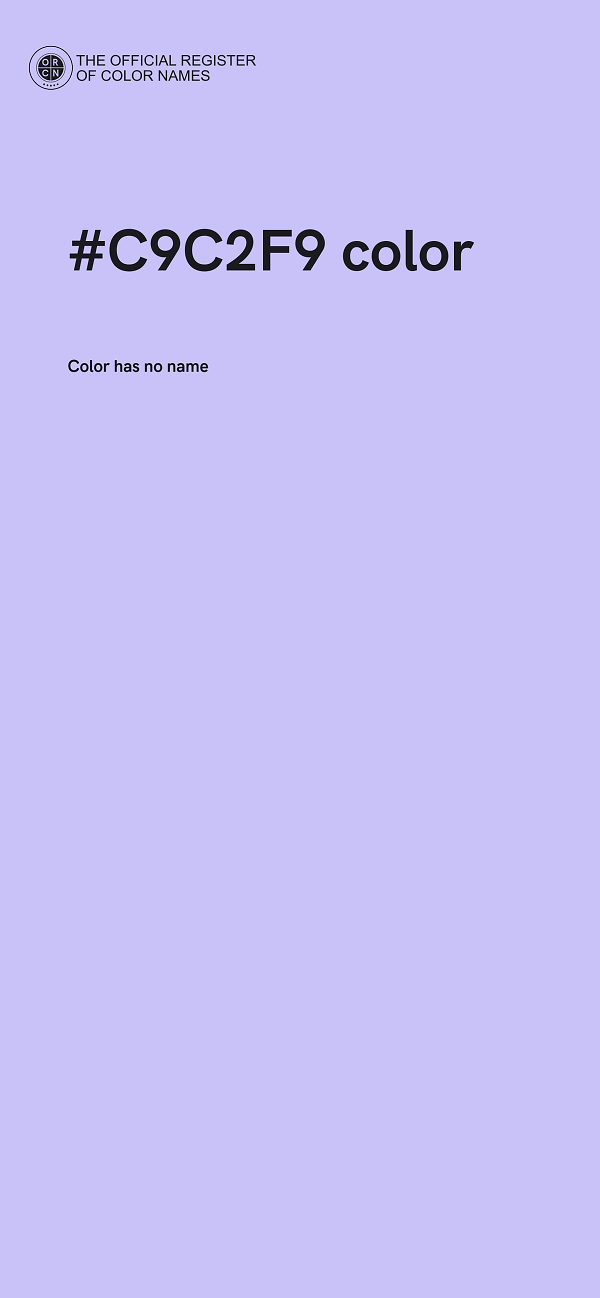 #C9C2F9 color image