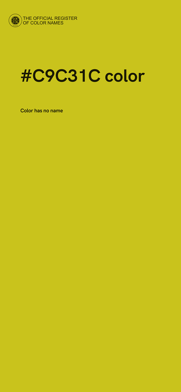 #C9C31C color image