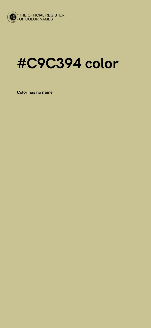 #C9C394 color image
