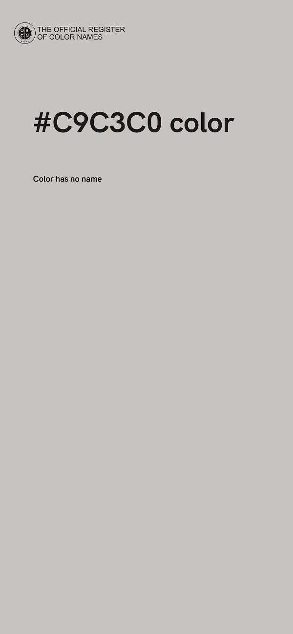 #C9C3C0 color image