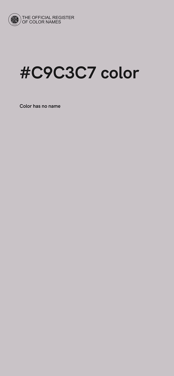 #C9C3C7 color image