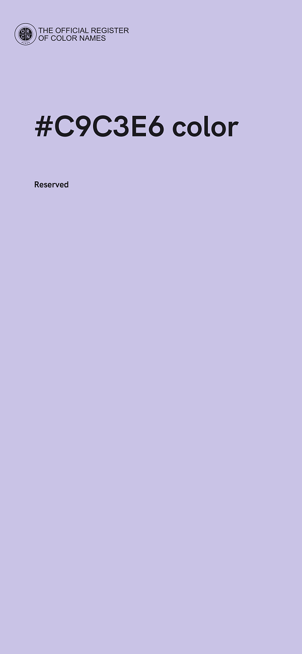 #C9C3E6 color image