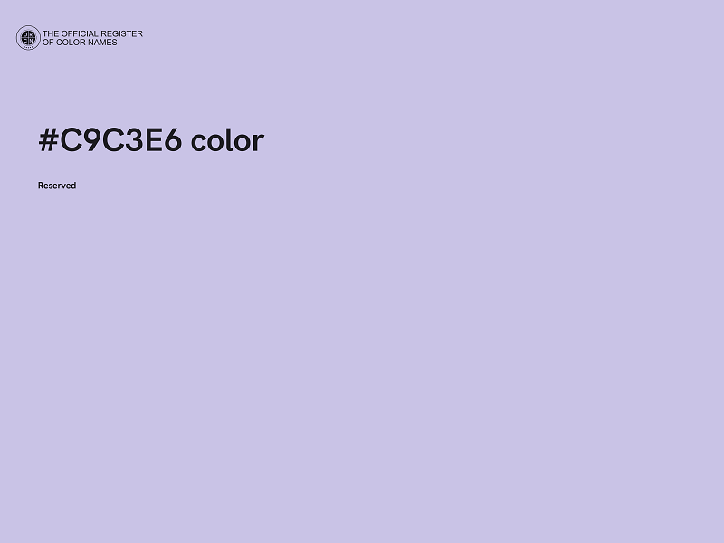 #C9C3E6 color image