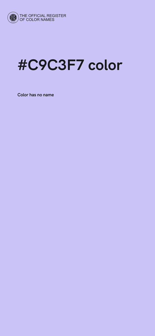 #C9C3F7 color image