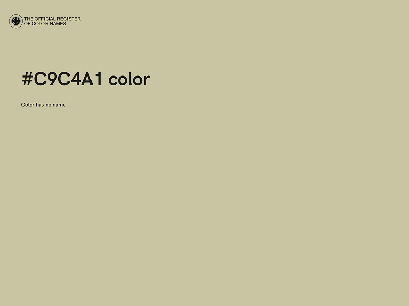 #C9C4A1 color image