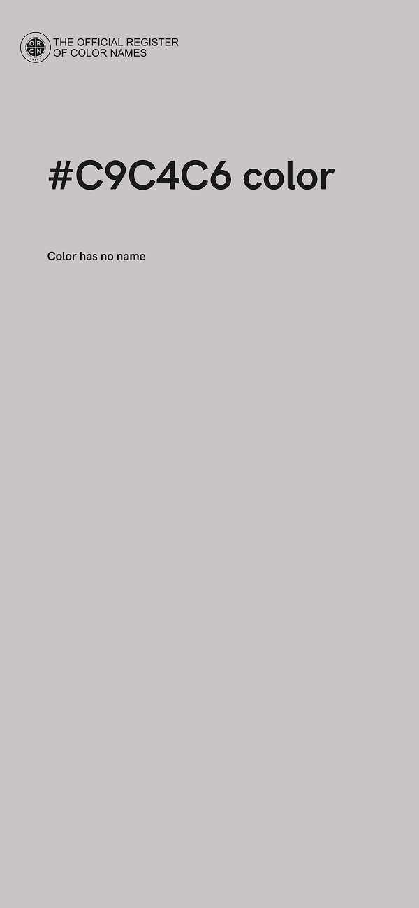 #C9C4C6 color image