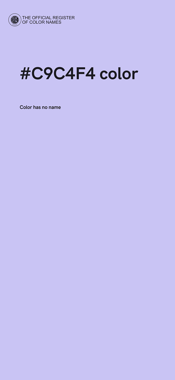 #C9C4F4 color image