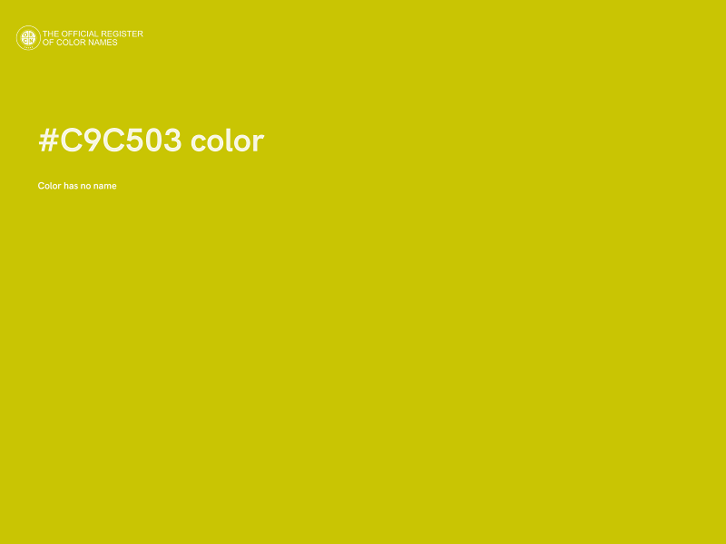 #C9C503 color image