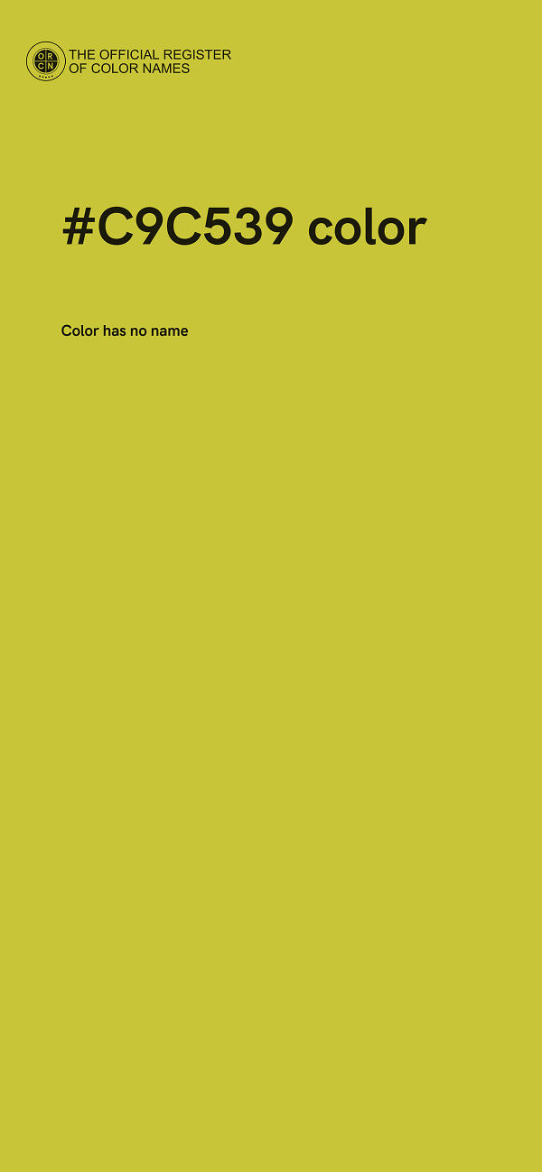 #C9C539 color image